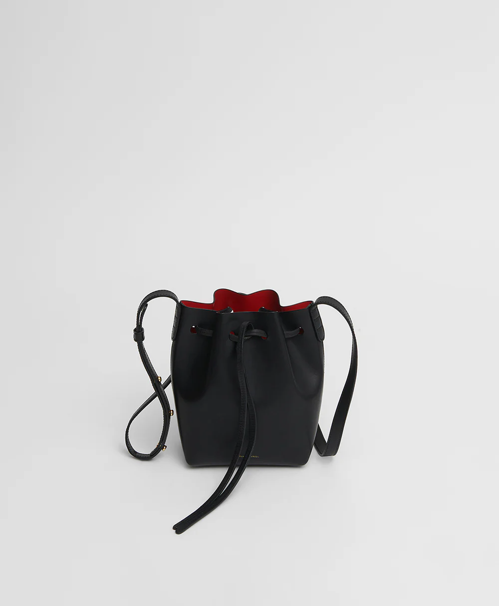 Mini Mini Bucket Bag - Black/Flamma - Image 3