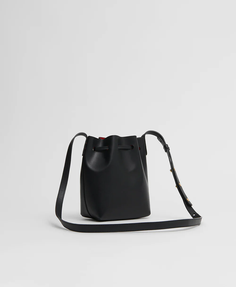 Mini Mini Bucket Bag - Black/Flamma - Image 4