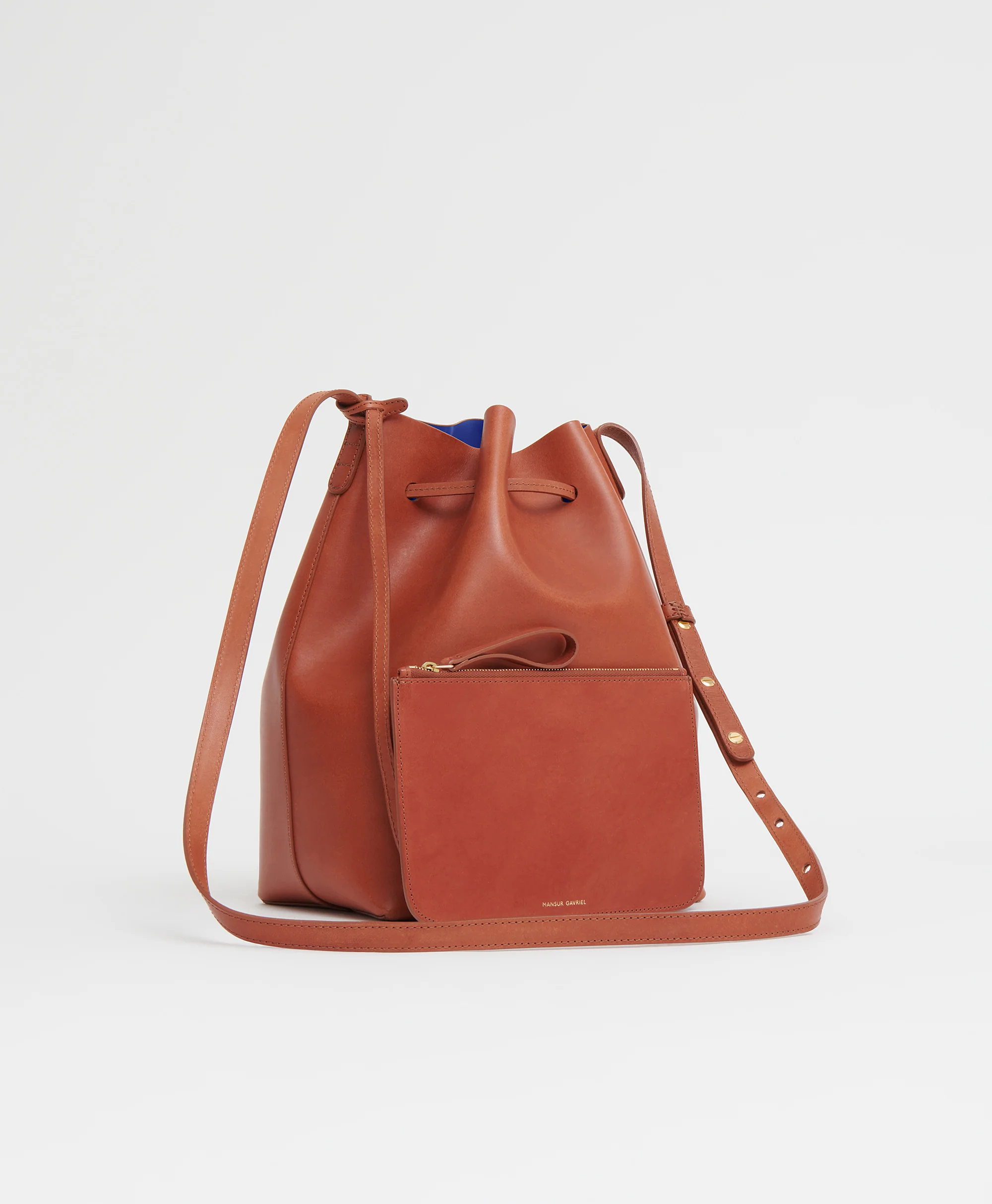 Bucket Bag - Brandy/Royal - Image 3