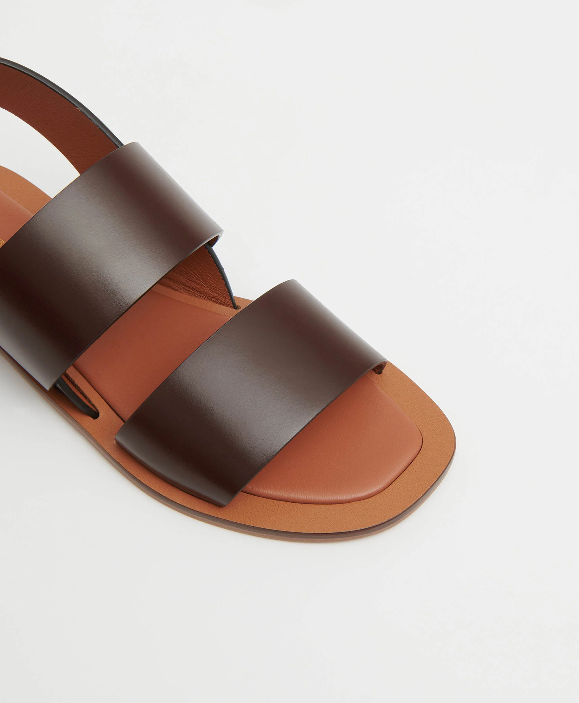 Double Strap Sandal - Chocolate - Image 5