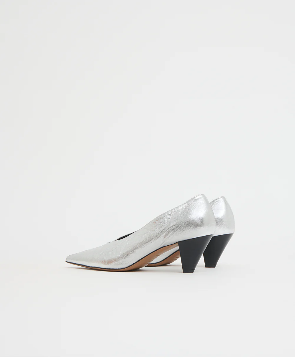 Kiki Heel - Crinkled Silver - Image 5