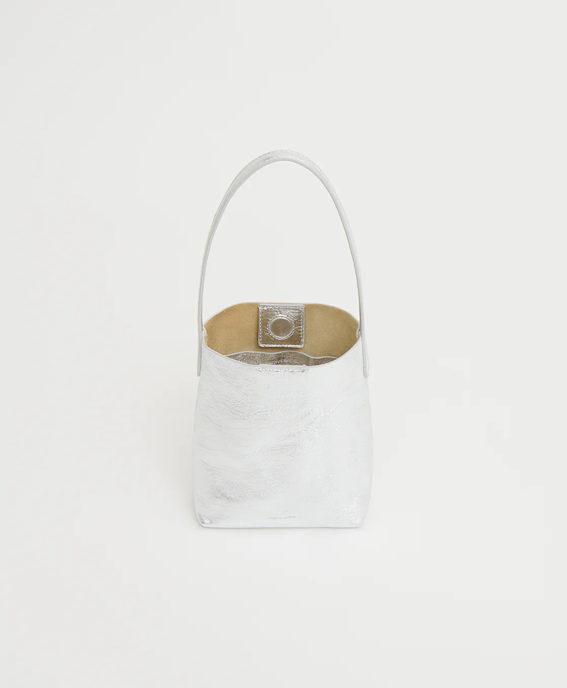 Mini Everyday Cabas - Crinkled Silver - Image 4