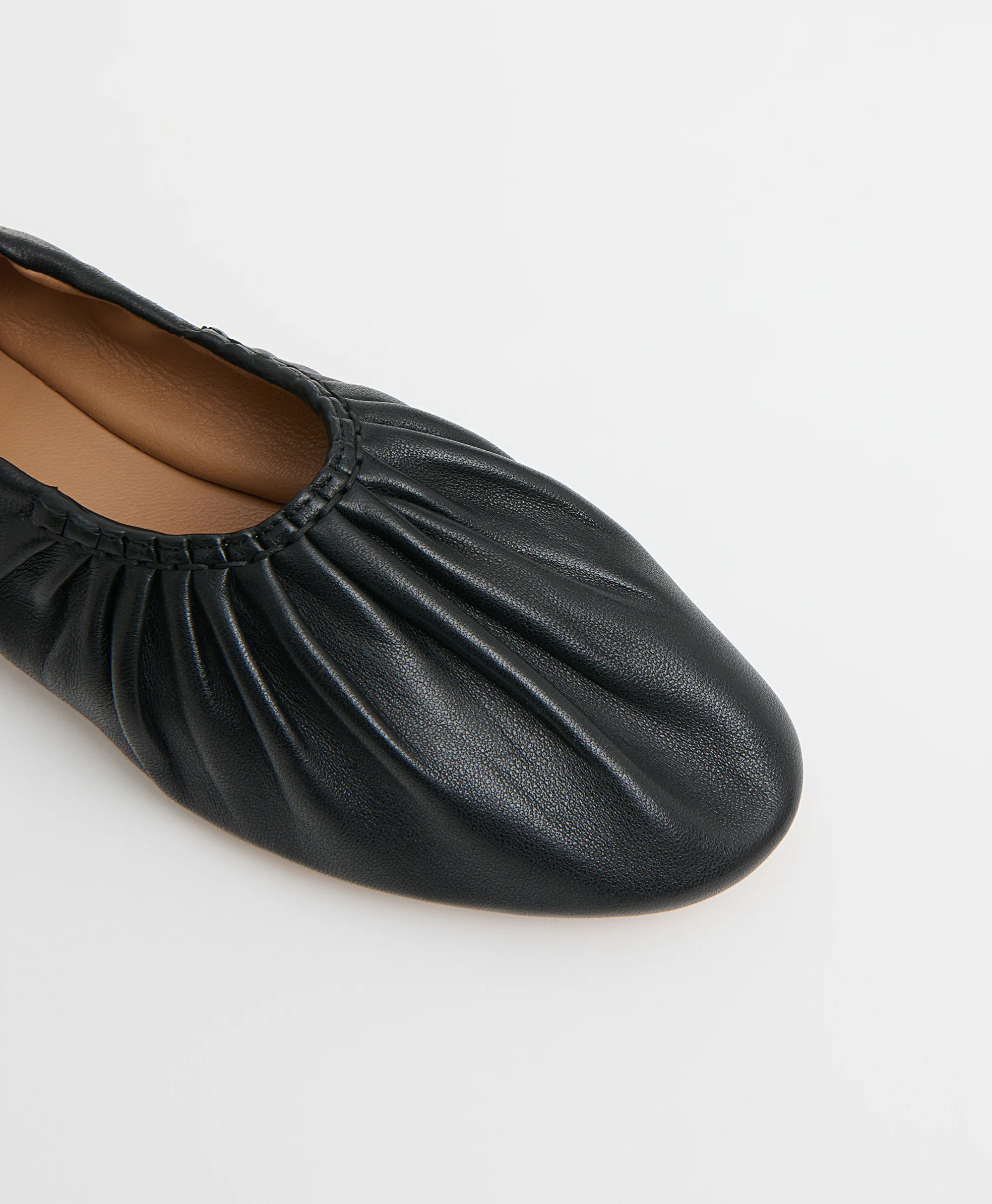 Ruched Ballerina - Black - Image 5