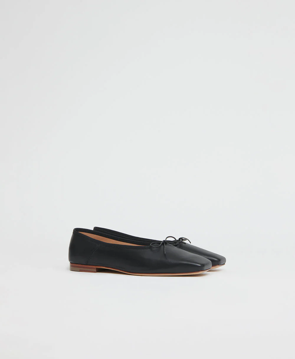 Square Toe Ballerina - Black - Image 3