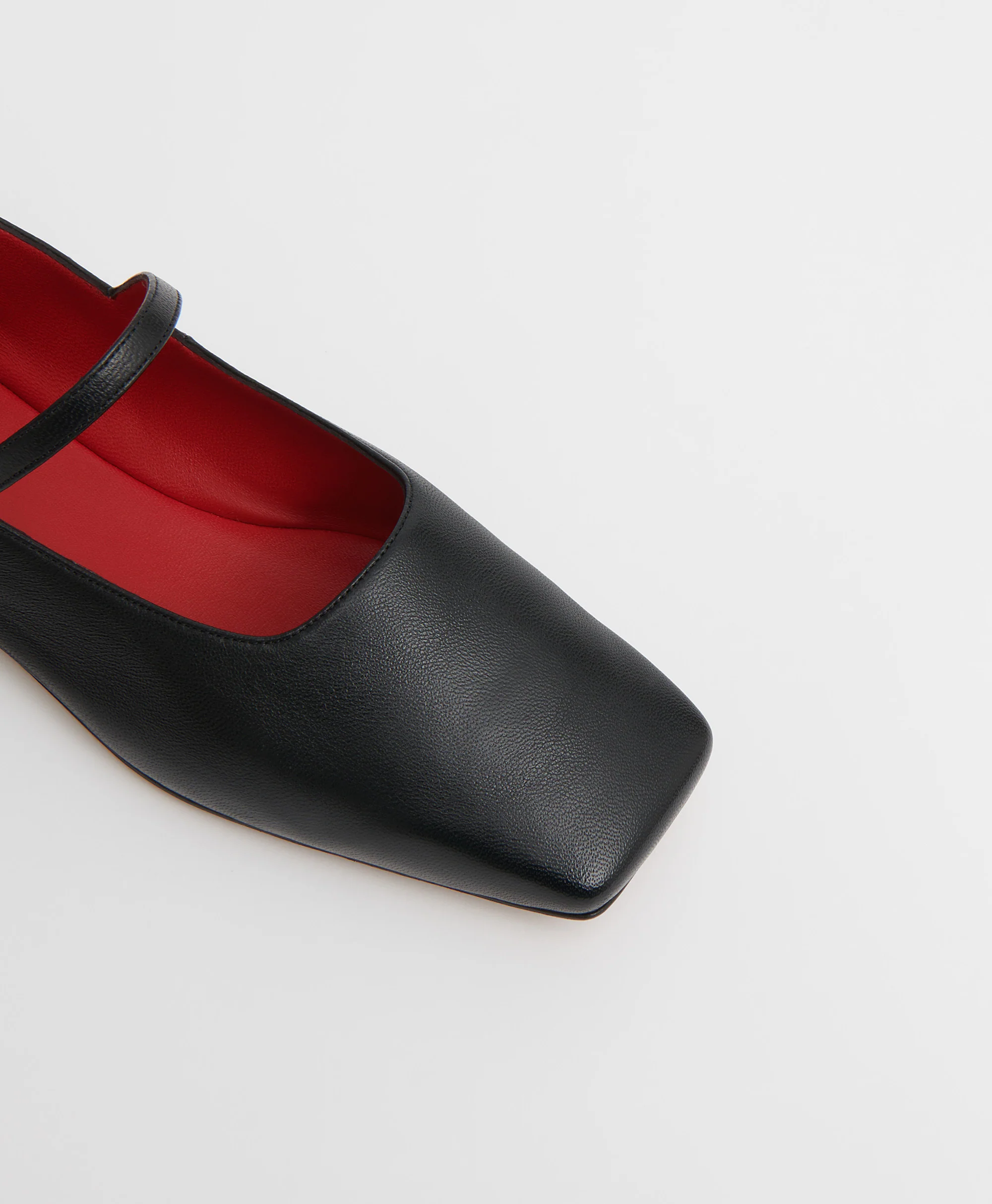 Square Toe Mary Jane - Black/Flamma - Image 4