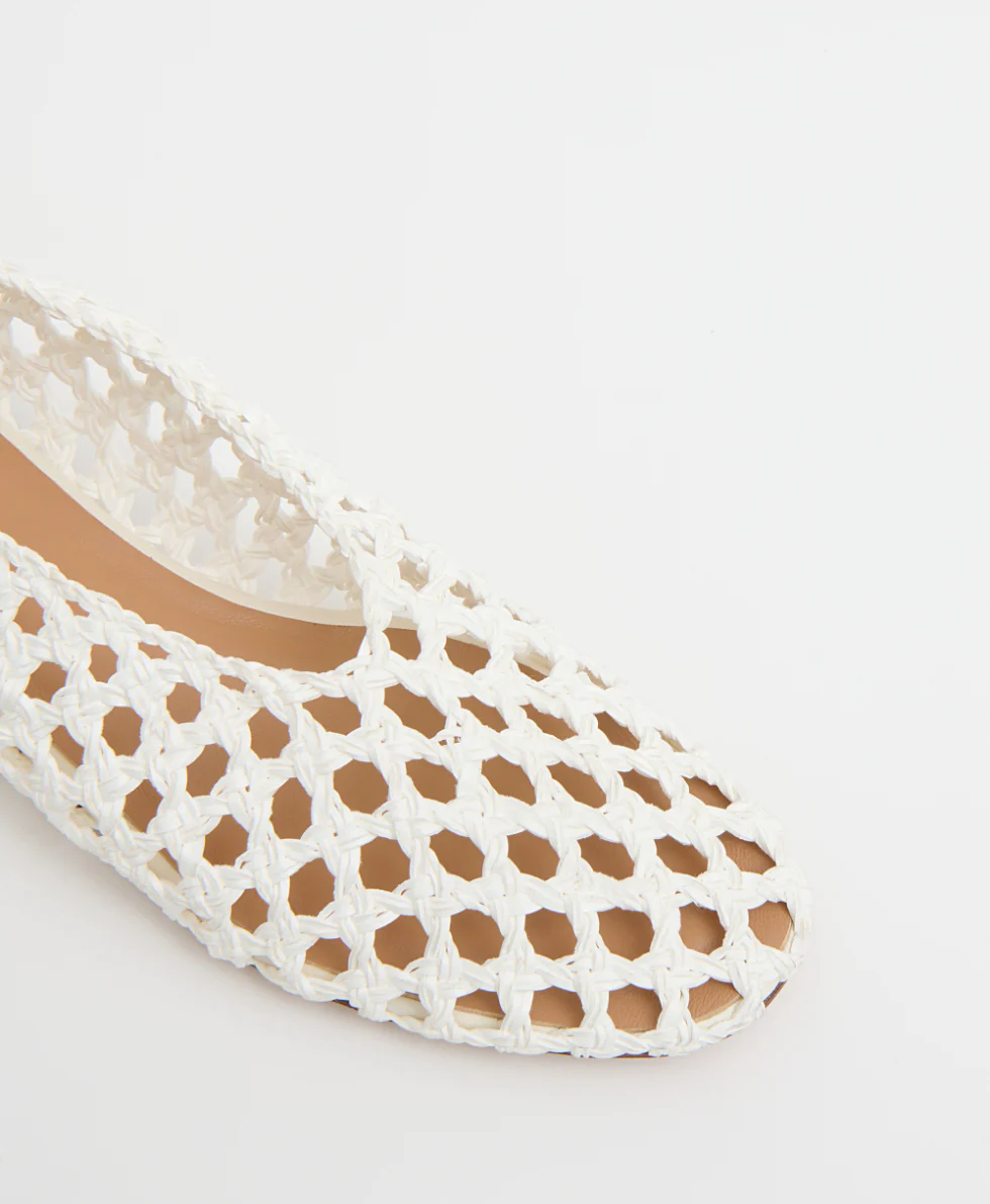 Woven Ballerina - White - Image 5